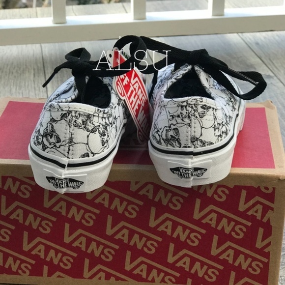 VANS Authentic Color Me Skulls White Kids AUTHENTI - Picture 2 of 6
